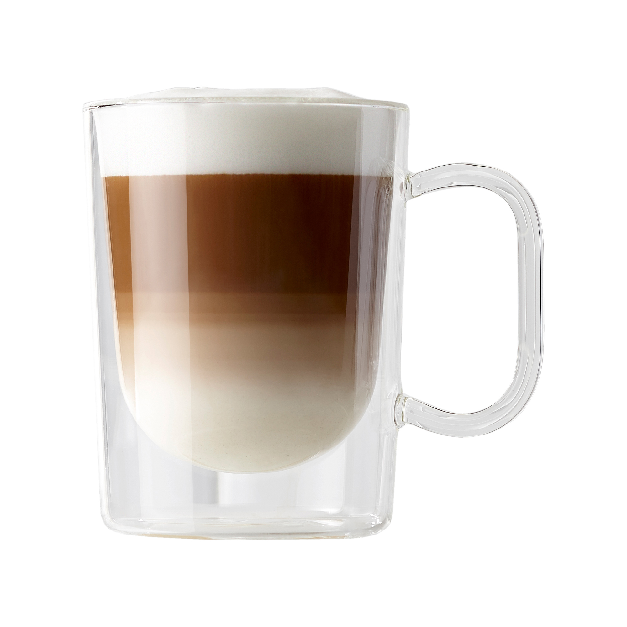 Tasse en verre à double paroi, tasse à café en verre de 8,5 oz