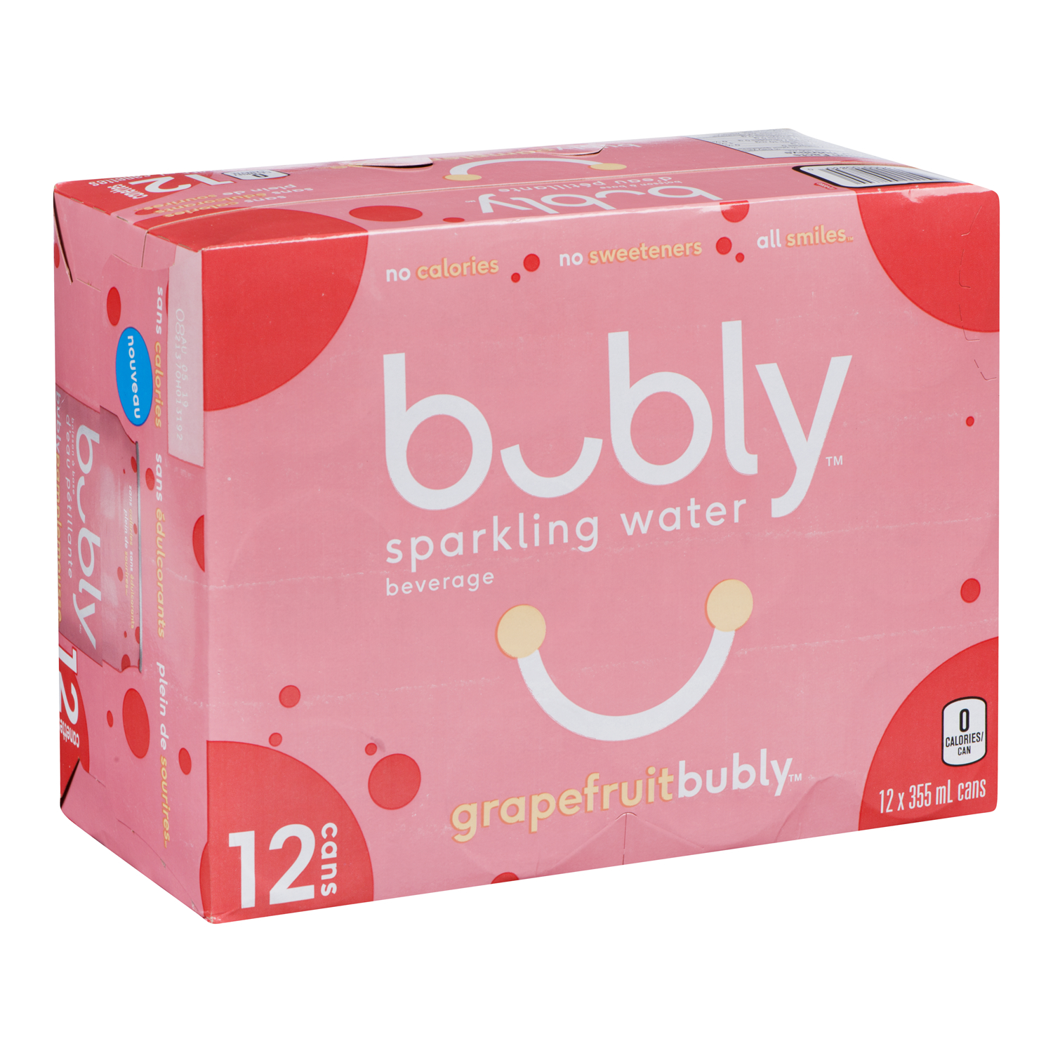 Bubly - Eau pétillante, 24 × 355 ml