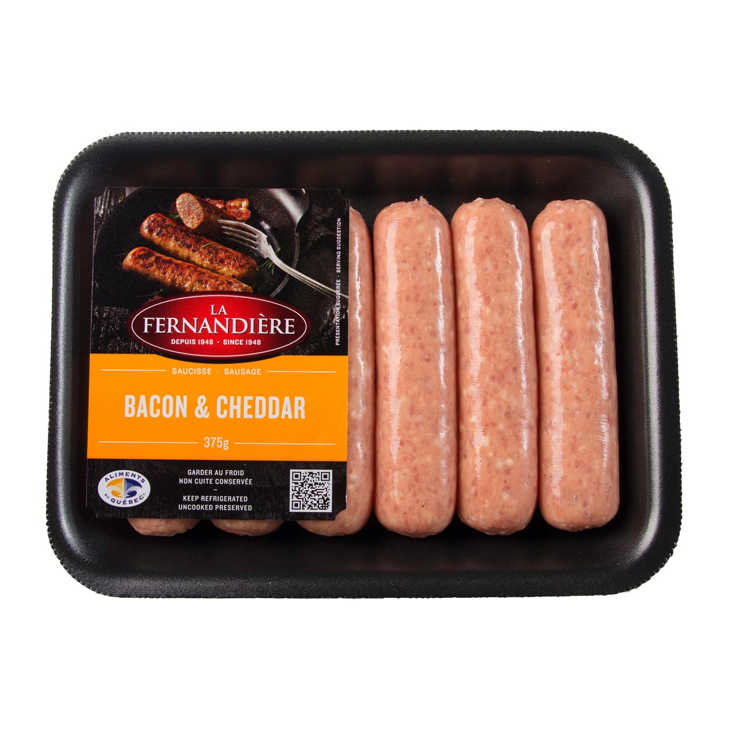 Lafleur Saucisse Fraiche Porc & Bacon - 375 g