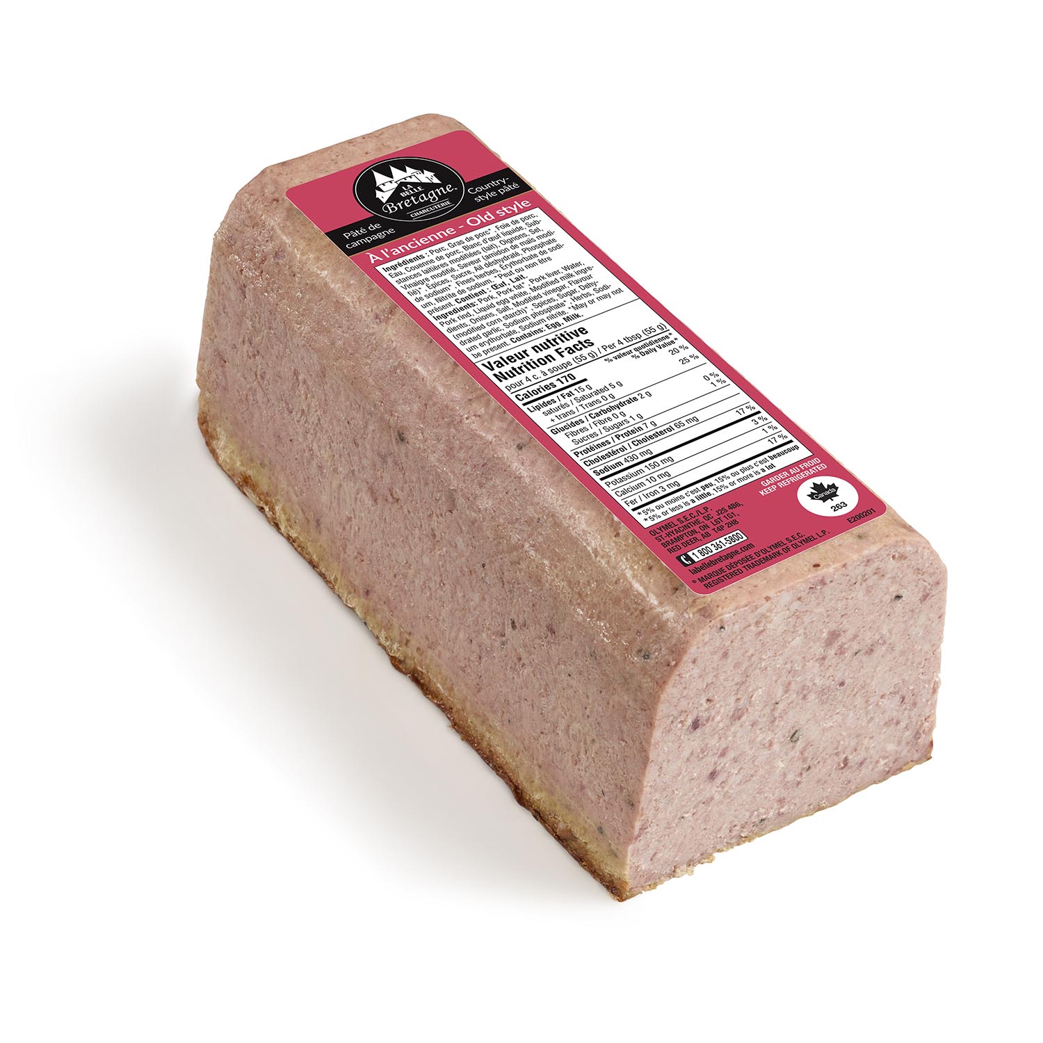Old-Fashioned Countrystyle Paté 1.5 kg - Delicatessen catering