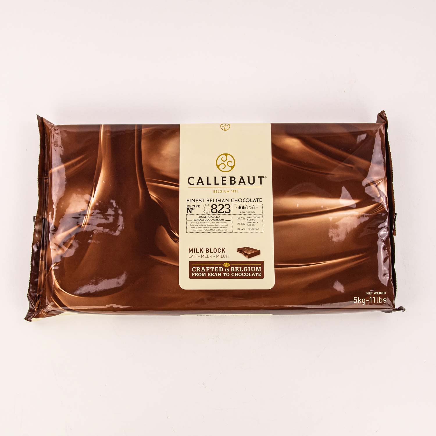 Chocolat de couverture lait 33.6% 5kg CALLEBAUT
