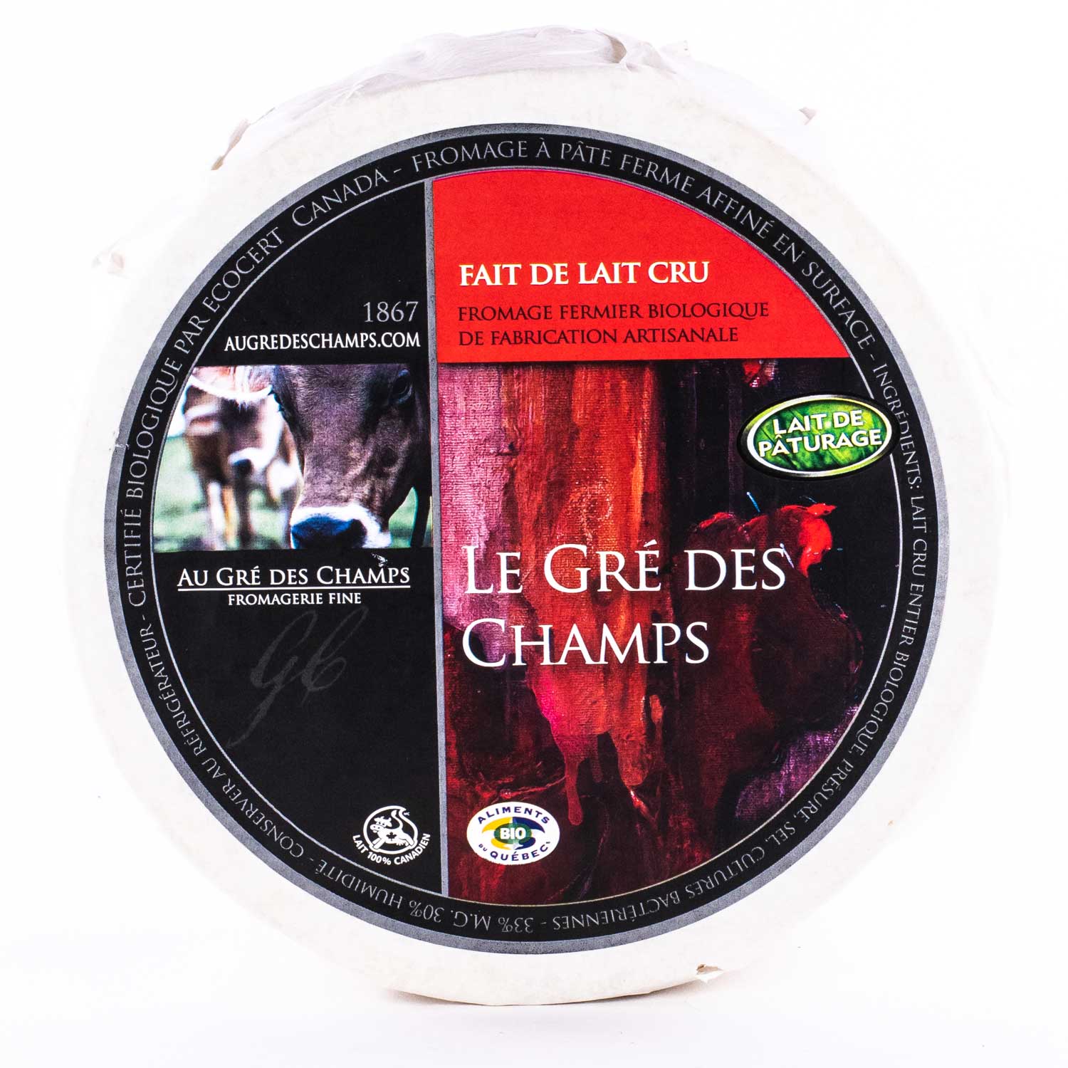 Fromage Au Lait Cru Biologique 1 Kg Spécialité Mayrand 