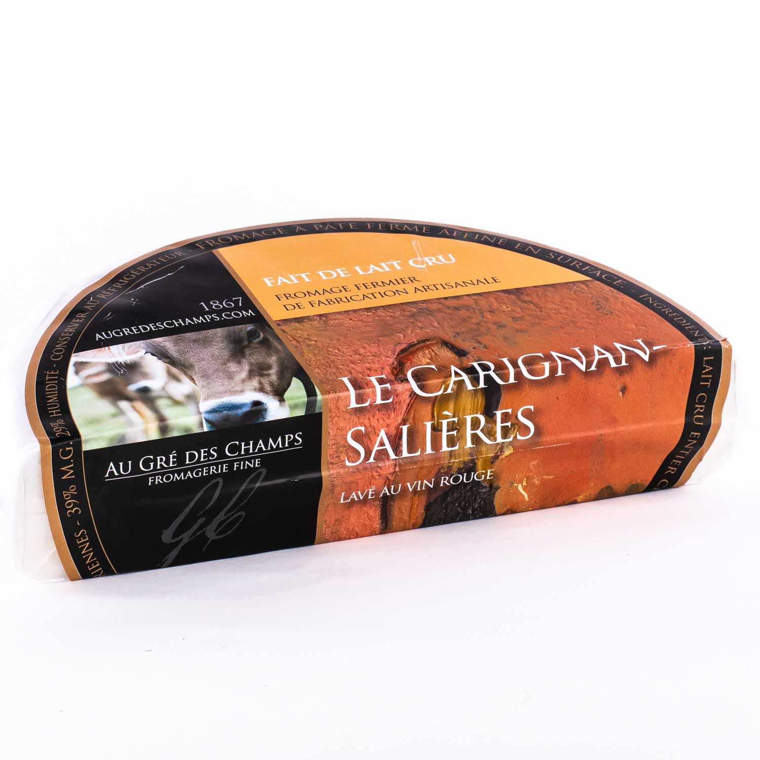 Fromage Biologique Le Carignan Salières 280 G Spécialité Mayrand 