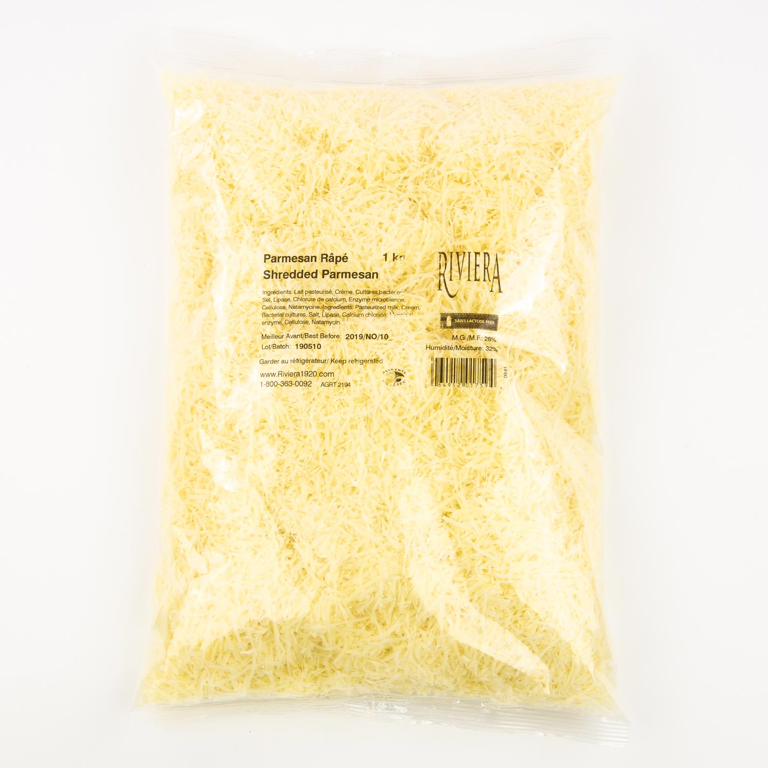 Parmesan shredded - Grated cheese