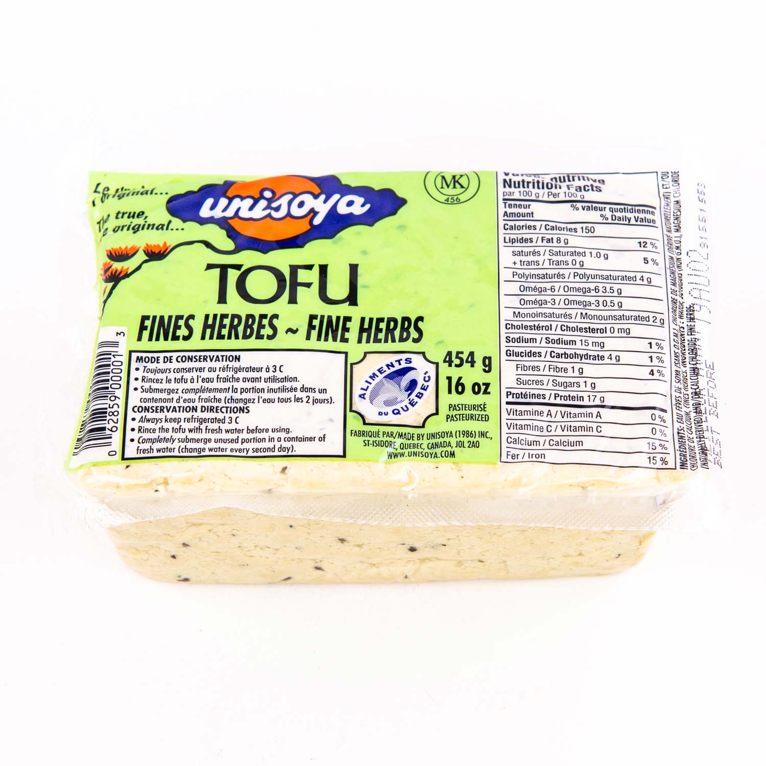 Vaccum Bulk Plain Tofu 1.25 kg - Tofu | Mayrand
