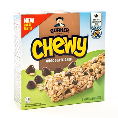 Chewy Chocolate Chip Bar 5 x 120 g - Cereal bar | Mayrand