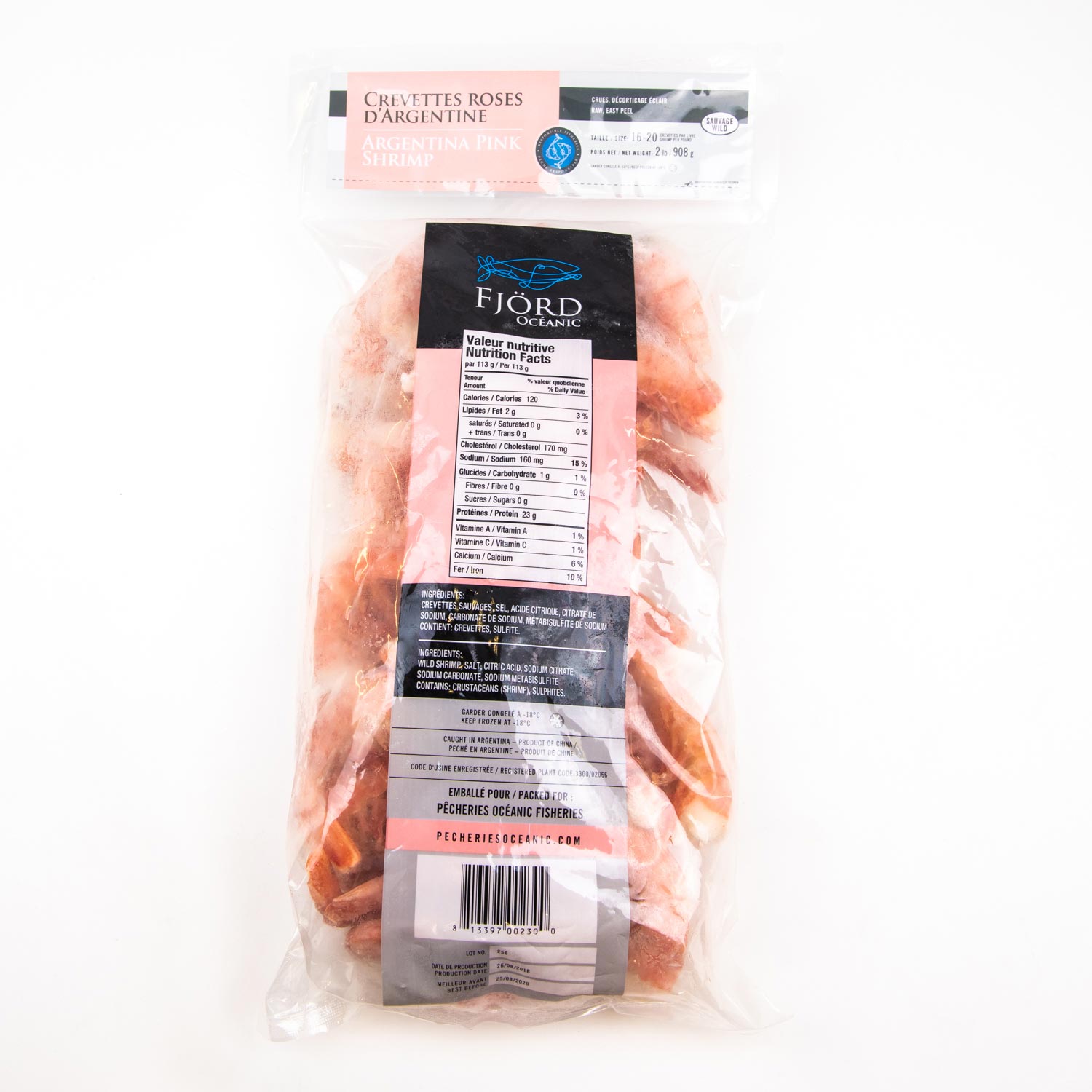 Argentina Pink Shrimp 16/20 2 lb - Raw shrimp | Mayrand