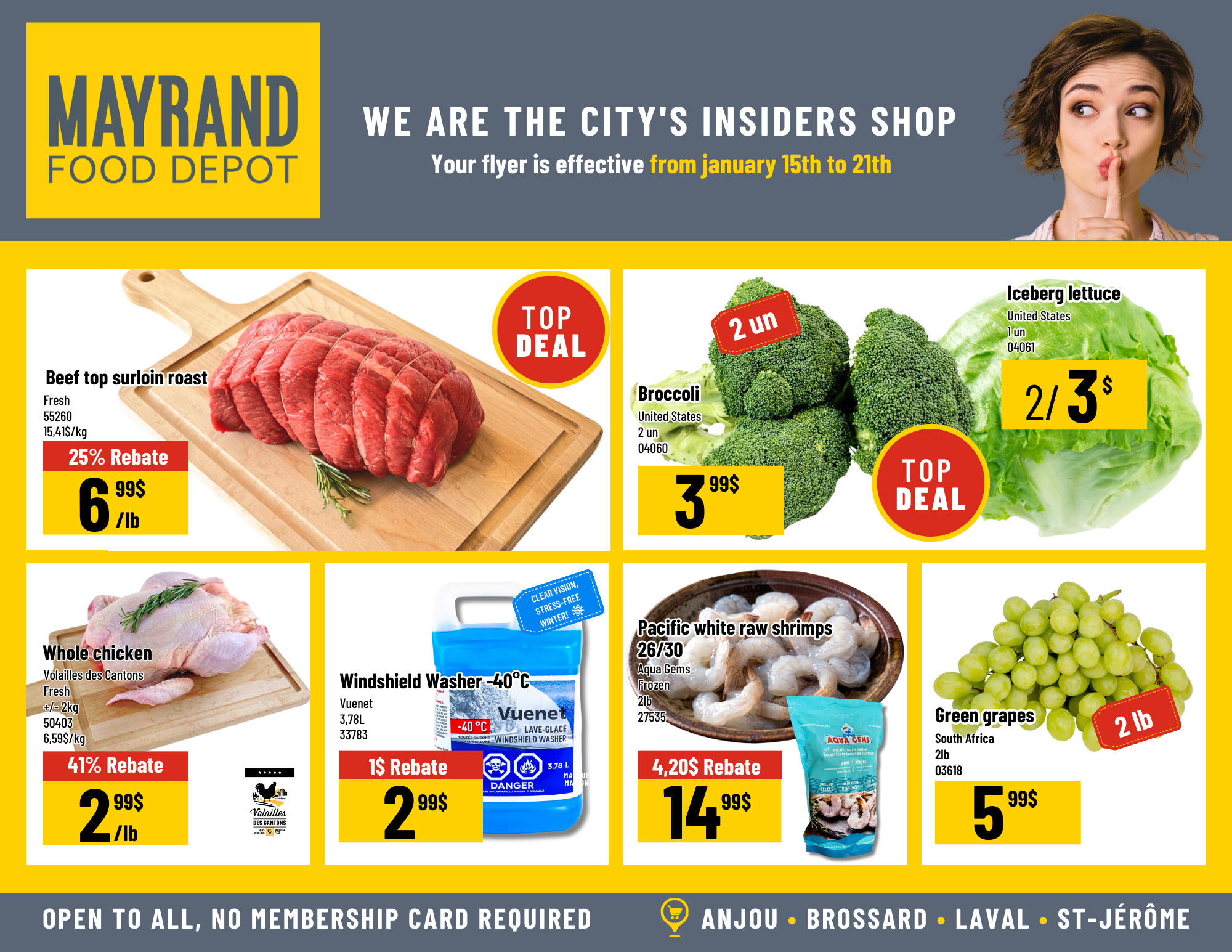 Weekly Special Prices | Mayrand Food Depot