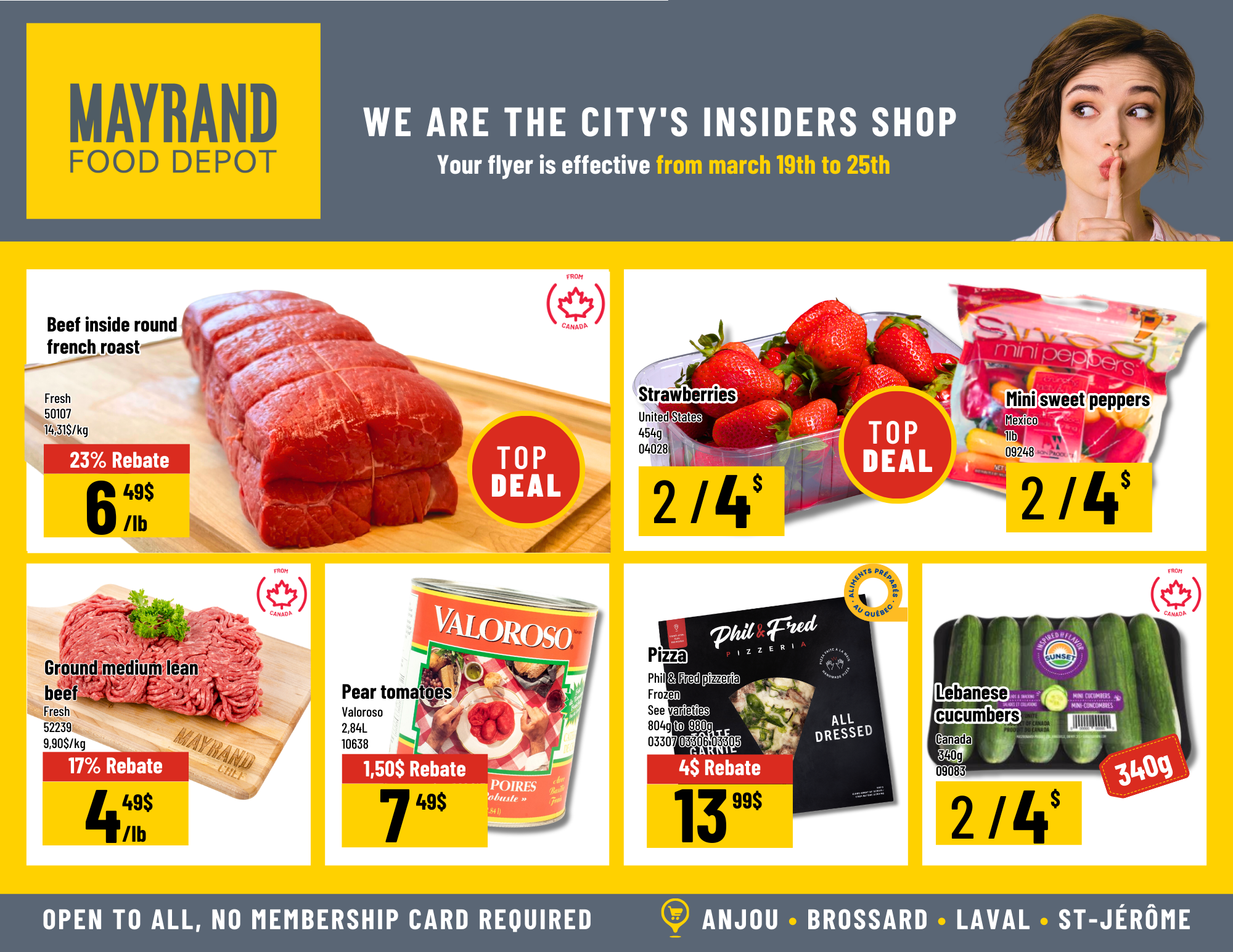 Weekly Special Prices | Mayrand Food Depot