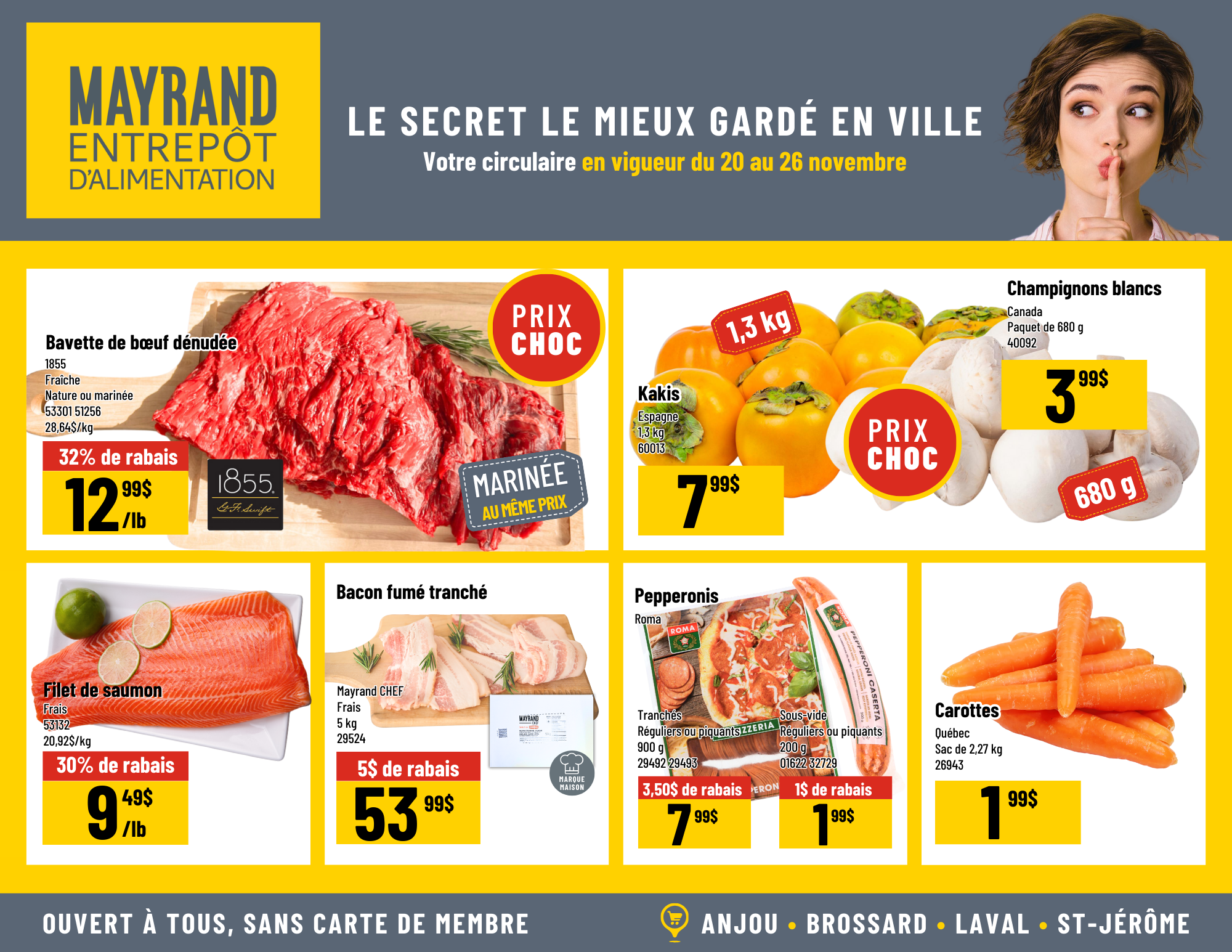 Prix rabais de la semaine | Mayrand Entrepôt d'Alimentation