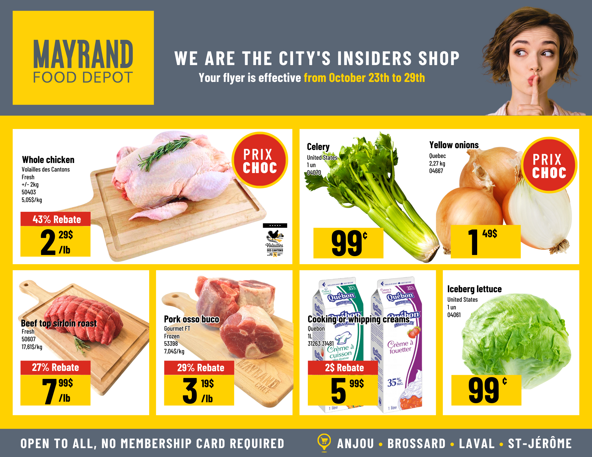 Weekly Special Prices | Mayrand Food Depot