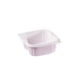 Bol plastique bistro carré rose 20 on x20