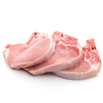 Côtelette de porc avec os central x6