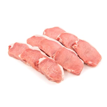 Côtelettes de longe de porc désossées