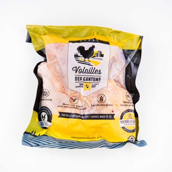 Cuisse de poulet avec dos sous vide