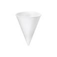 Verre conique papier blanc 118ml