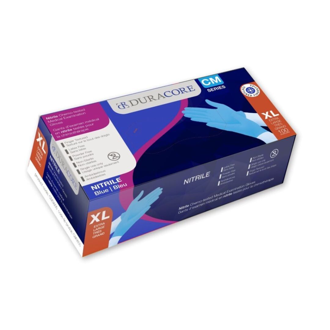 Extra Large Blue Nitrile Glove