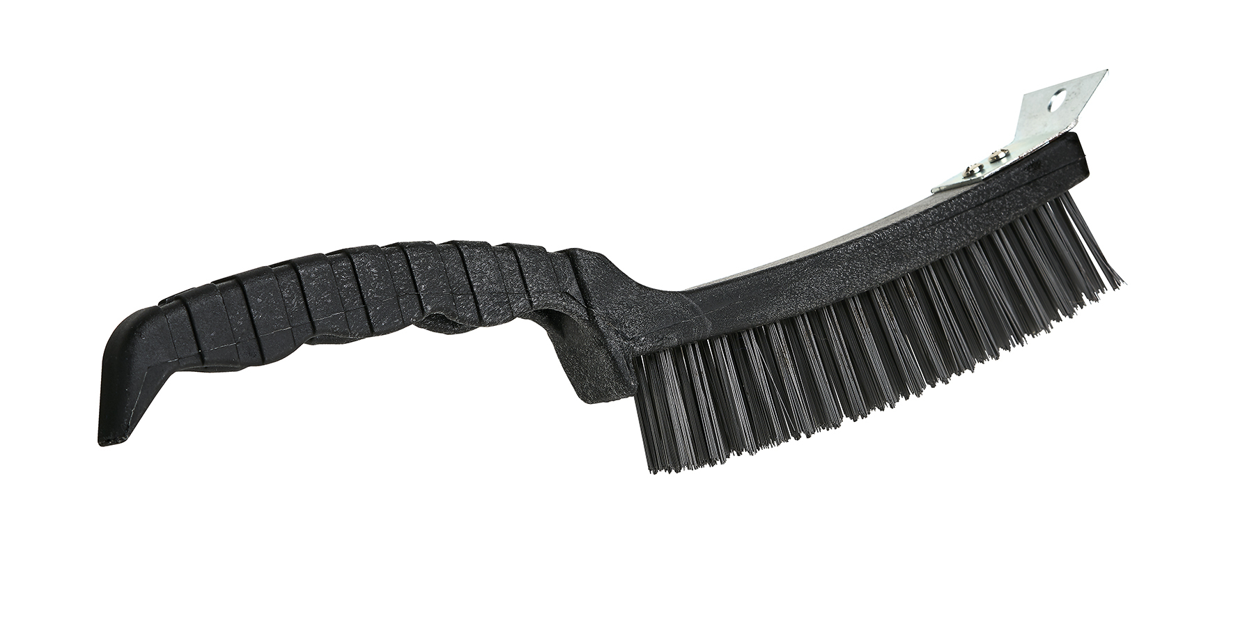 Brosse métallique grattoir manche plastique 12