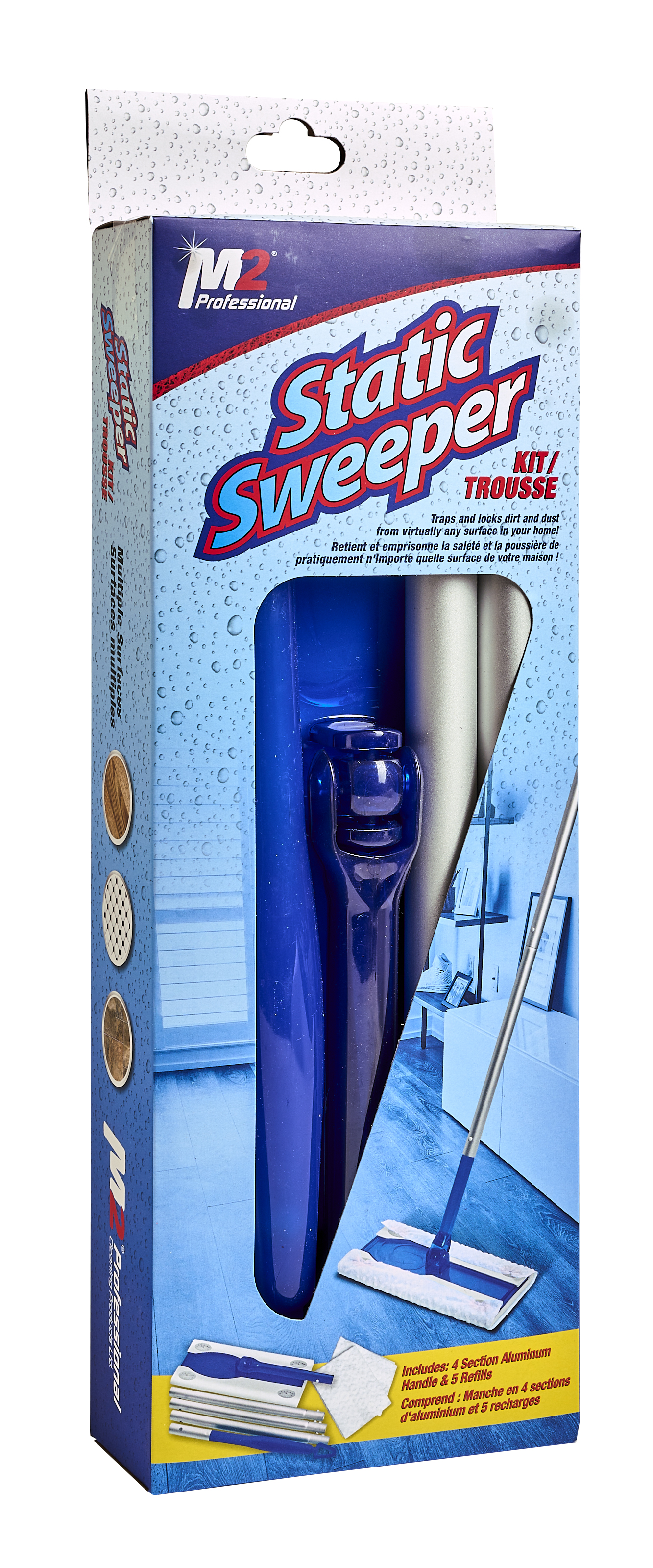 Ensemble dépoussièrage plancher 5 recharges