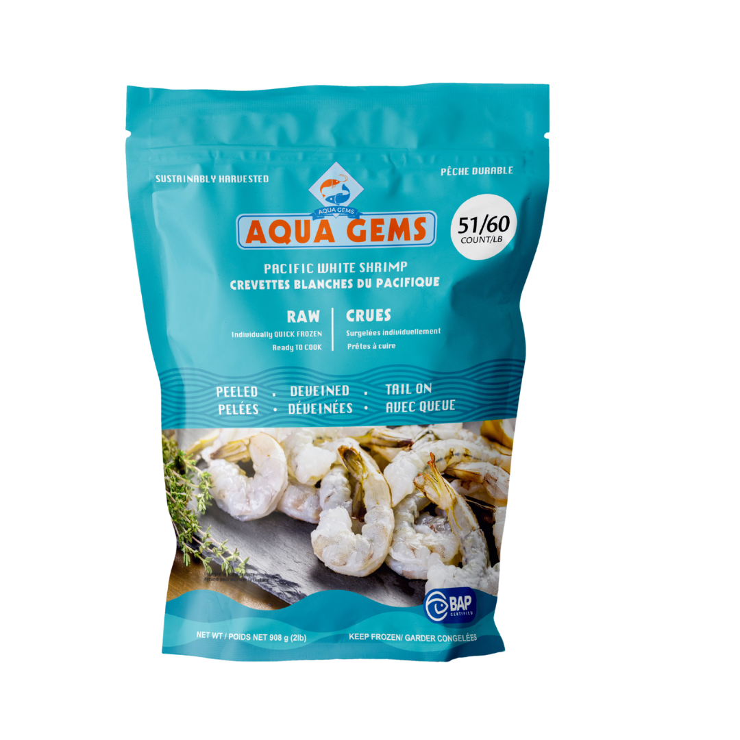 Crevettes blanches a/queue 51/60