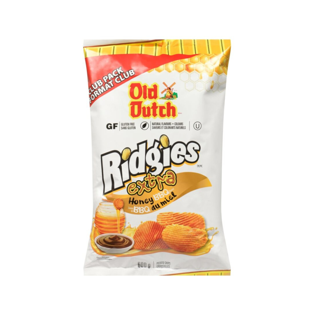 Croustilles ondulées extra miel BBQ