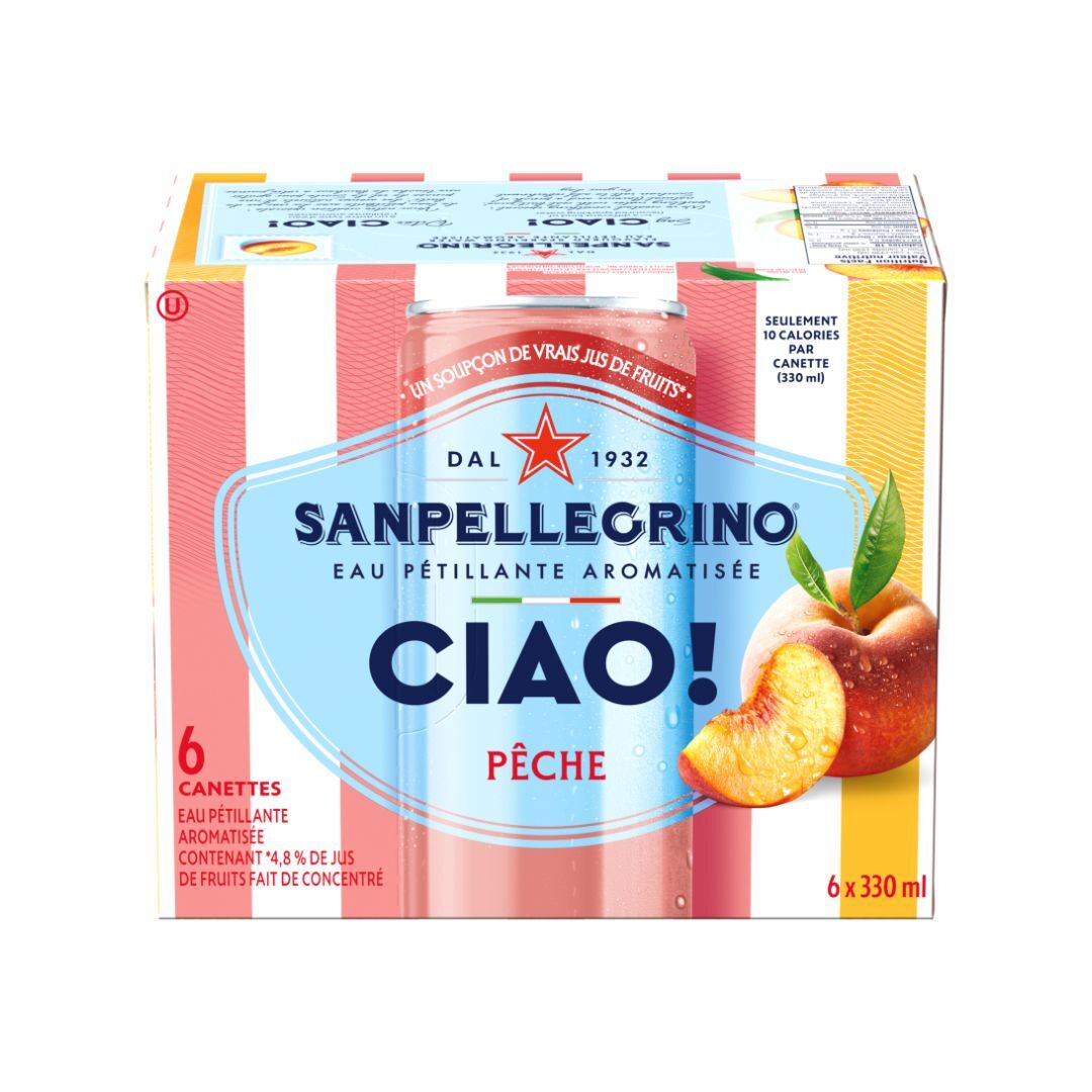 CIAO! Sparkling Peach Soft Drink
