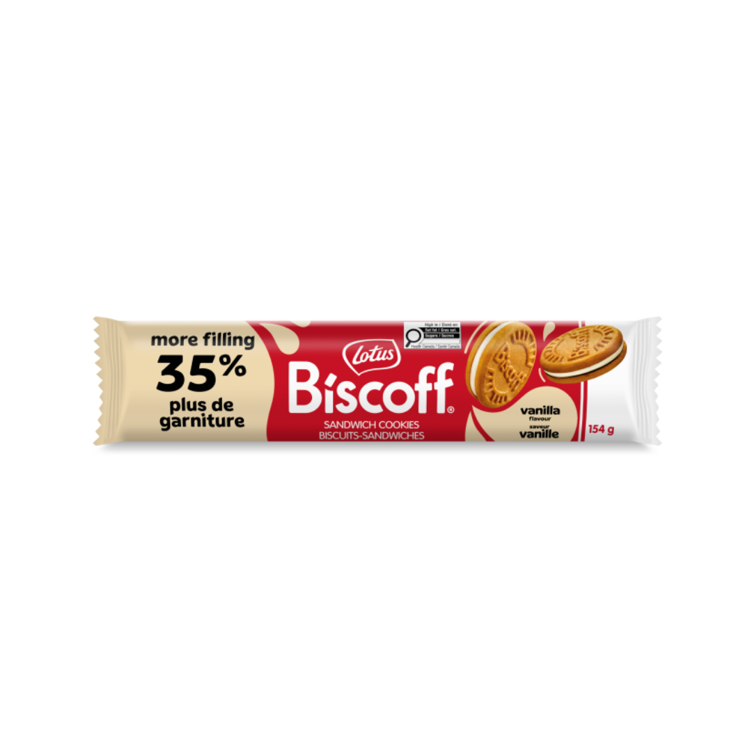 Vanilla Cream Biscoff Sandwich Cookies