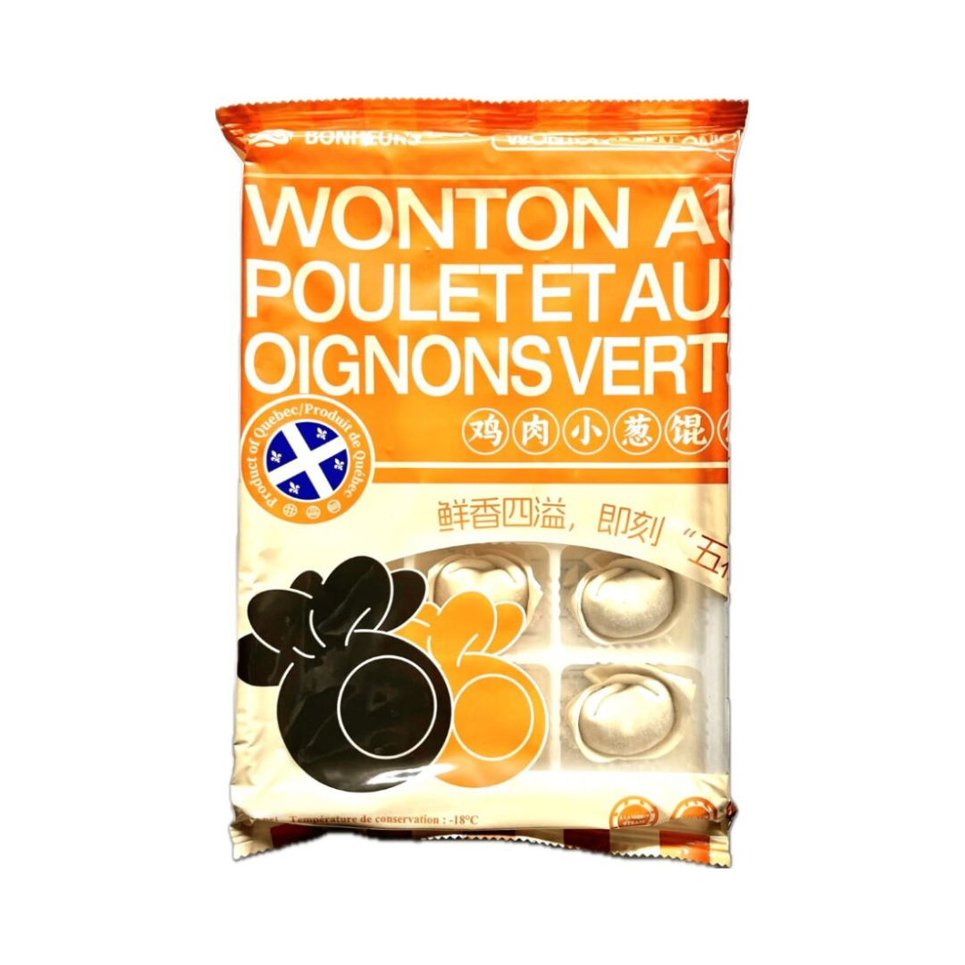 Wonton poulet et oignon vert