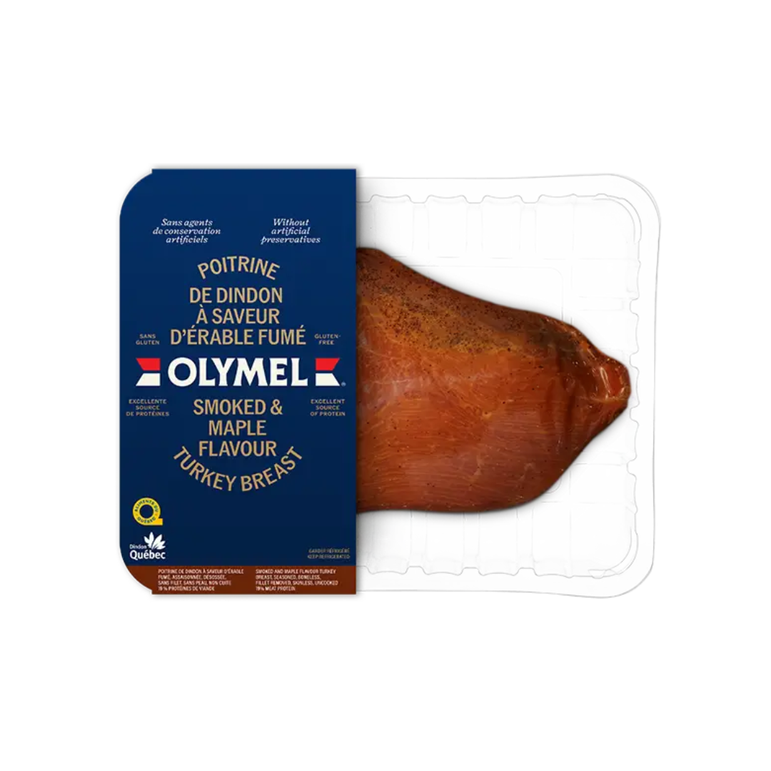 Dindon poitrine fumée érable