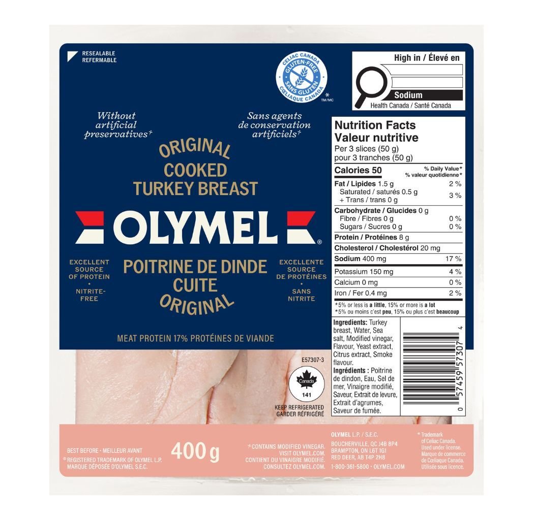 Poitrine de dinde cuite tranchée 400 g