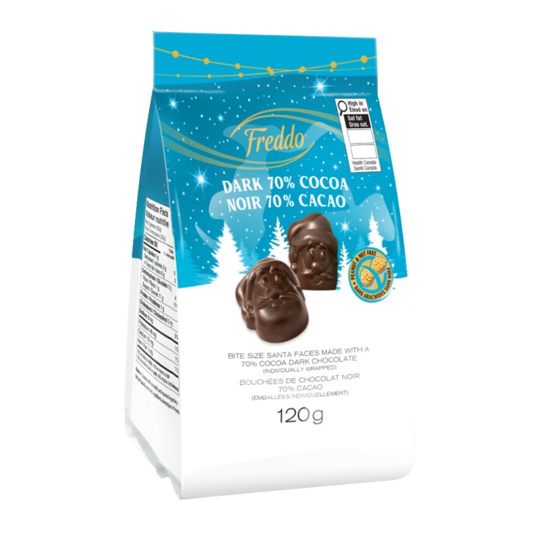 Bouchées père noël chocolat noir 70%