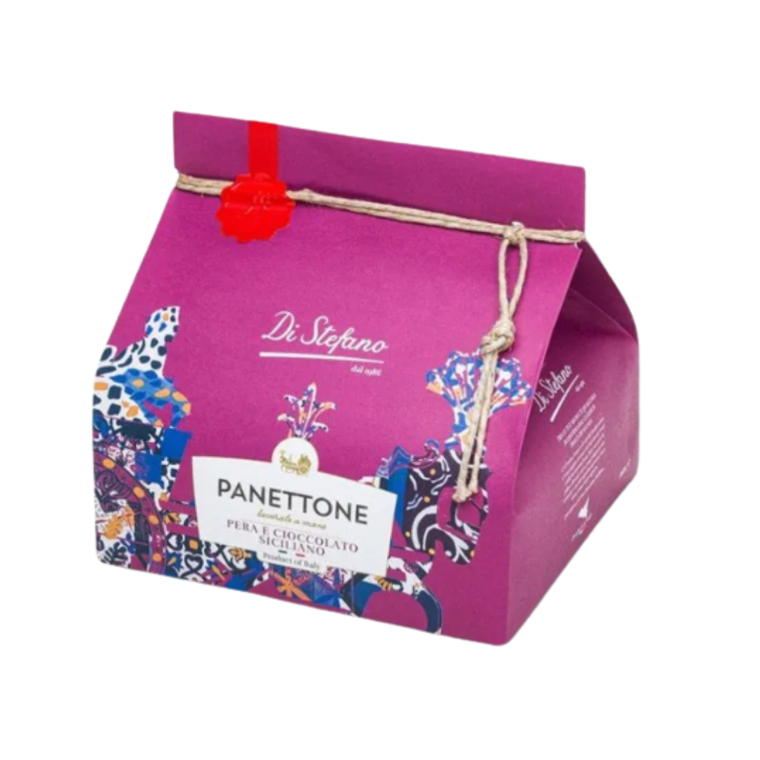 Panettone aux poires et au chocolat