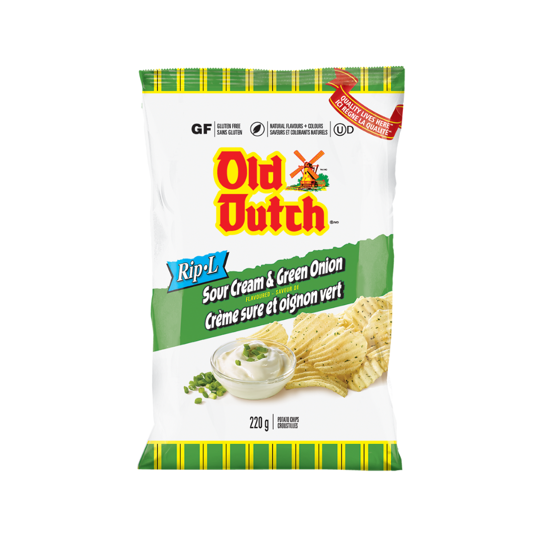 Sour Cream Grean Onion Rip-L Chips