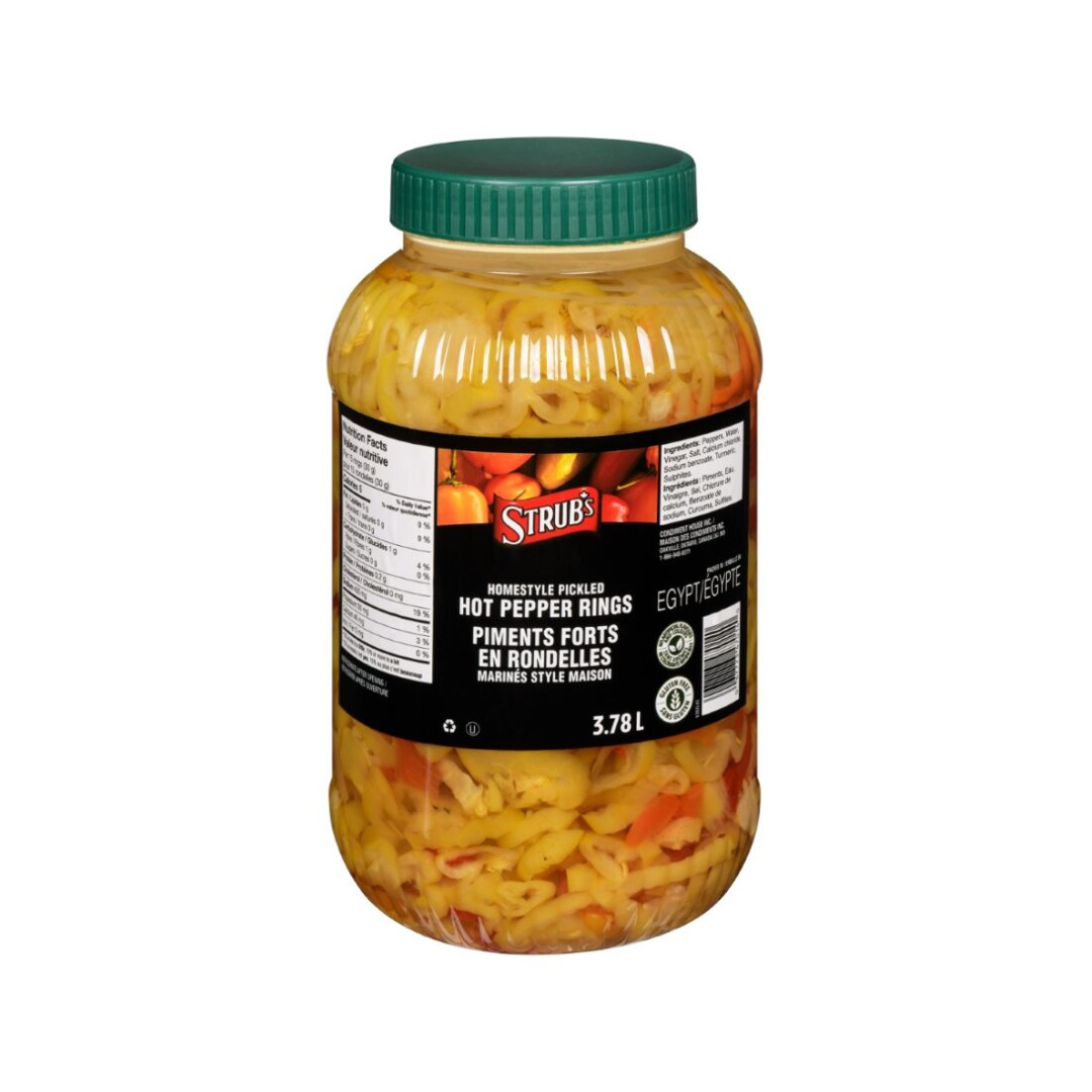 Piments banane en rondelles