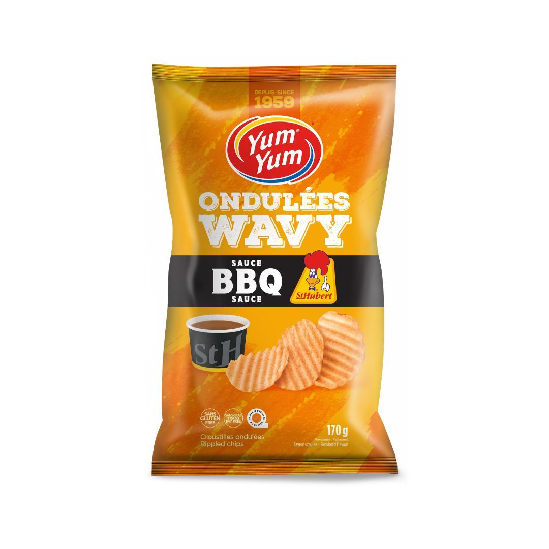 Croustilles ondulées BBQ St-Hubert