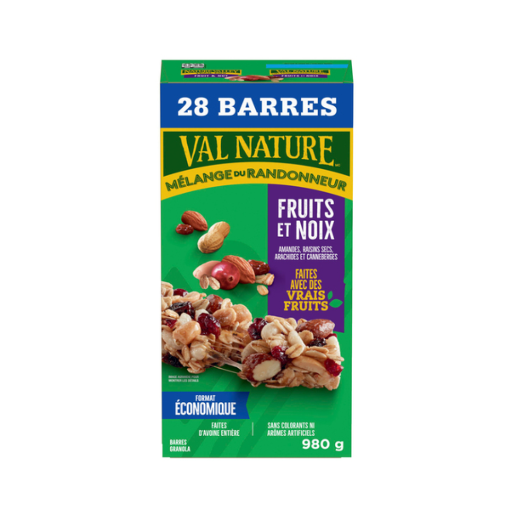 Barres Mélange du randonneur fruits et noix