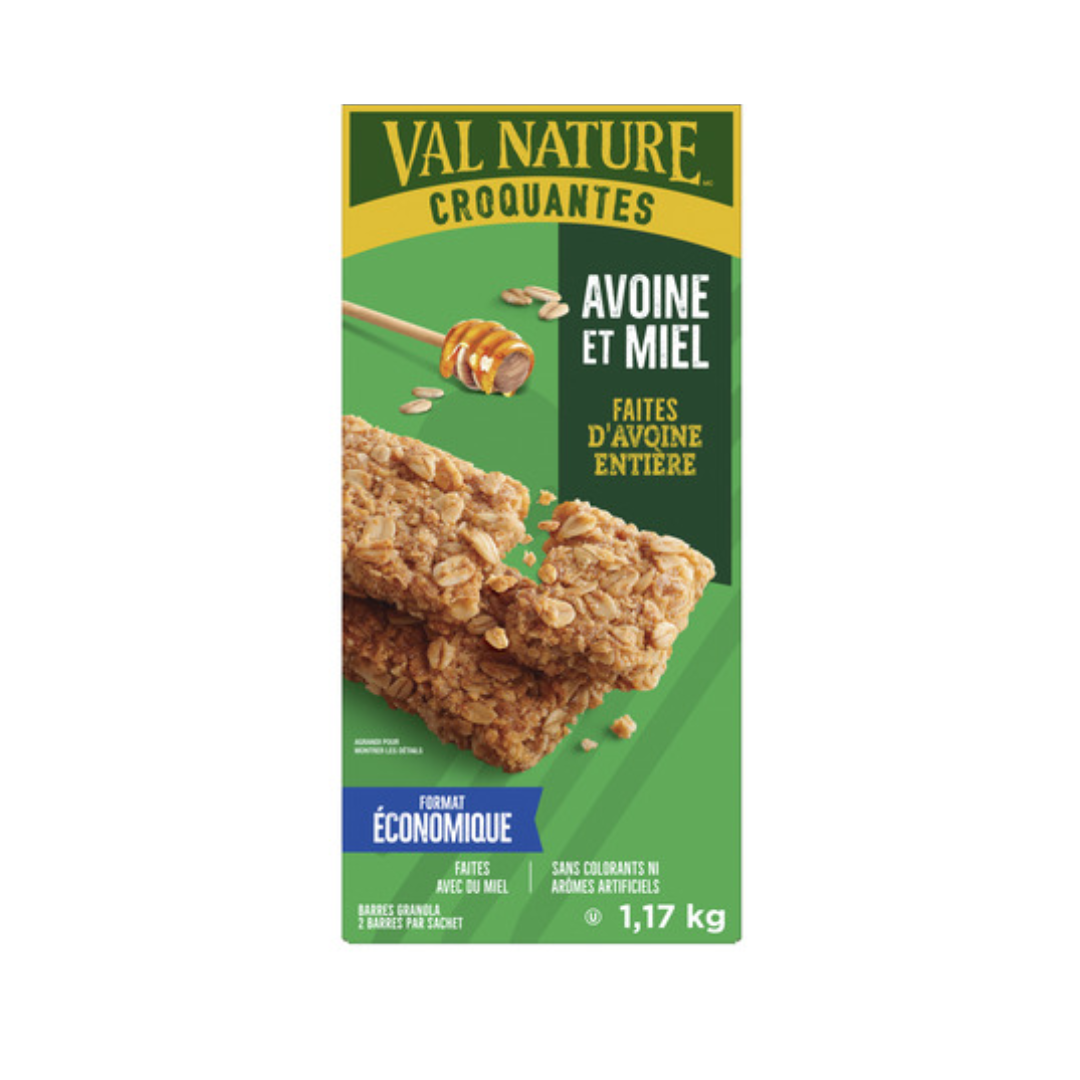 Barres granola avoine et miel