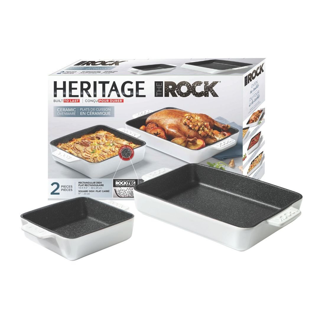Ensemble 2 plats cuisson céramique The Rock