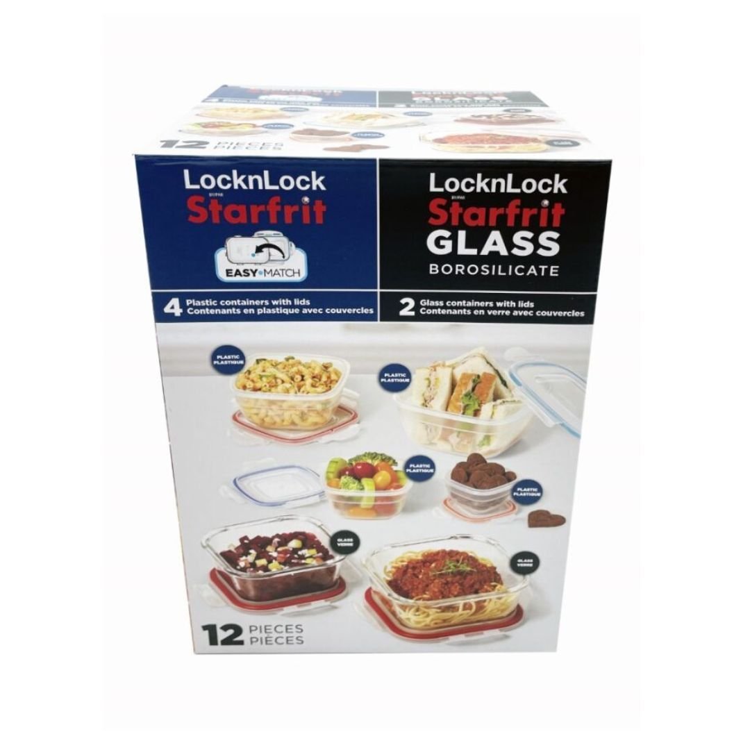 PP Glass Lock N Lock Mixed Container Set-tertiary-image