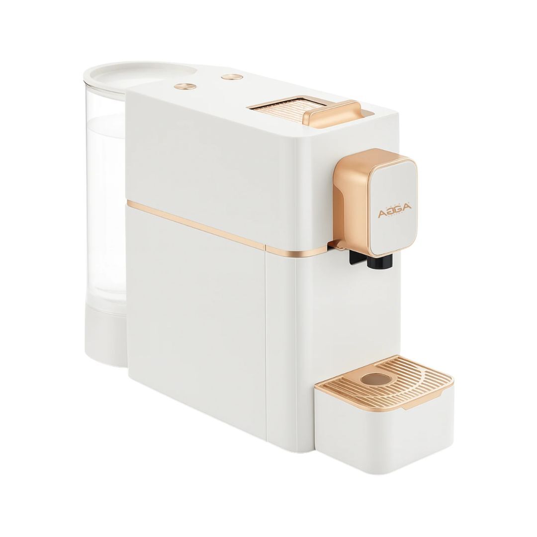 Cafetière espresso barista blanche