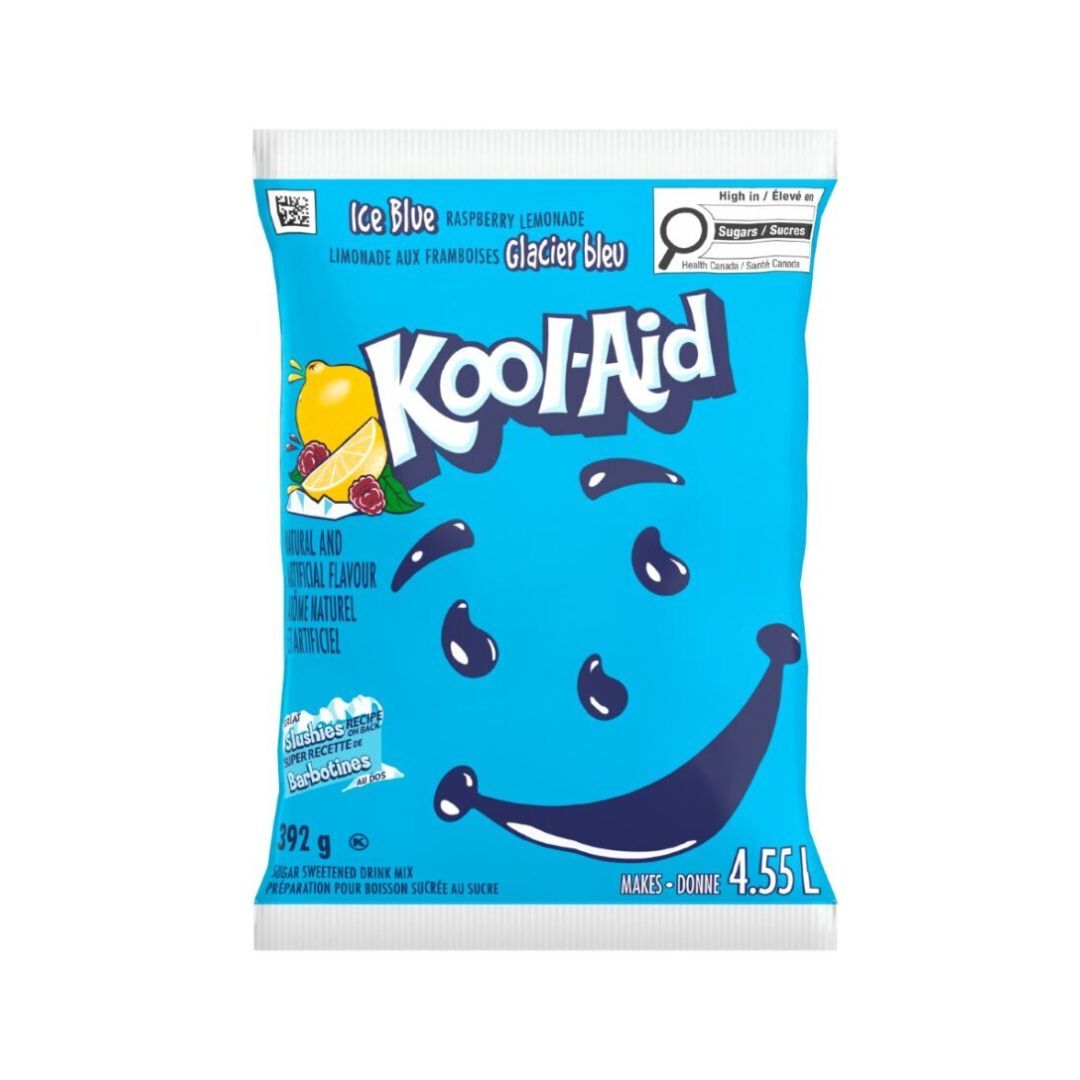 Mélange à boisson limonade framboise glacier bleu
