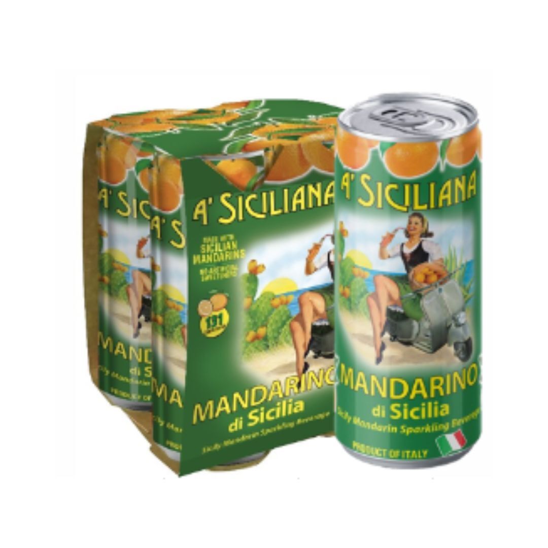 Boisson pétillante mandarine