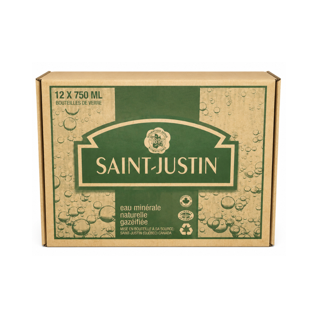 Eau minérale naturelle gazéifiée 12 x 750 ml