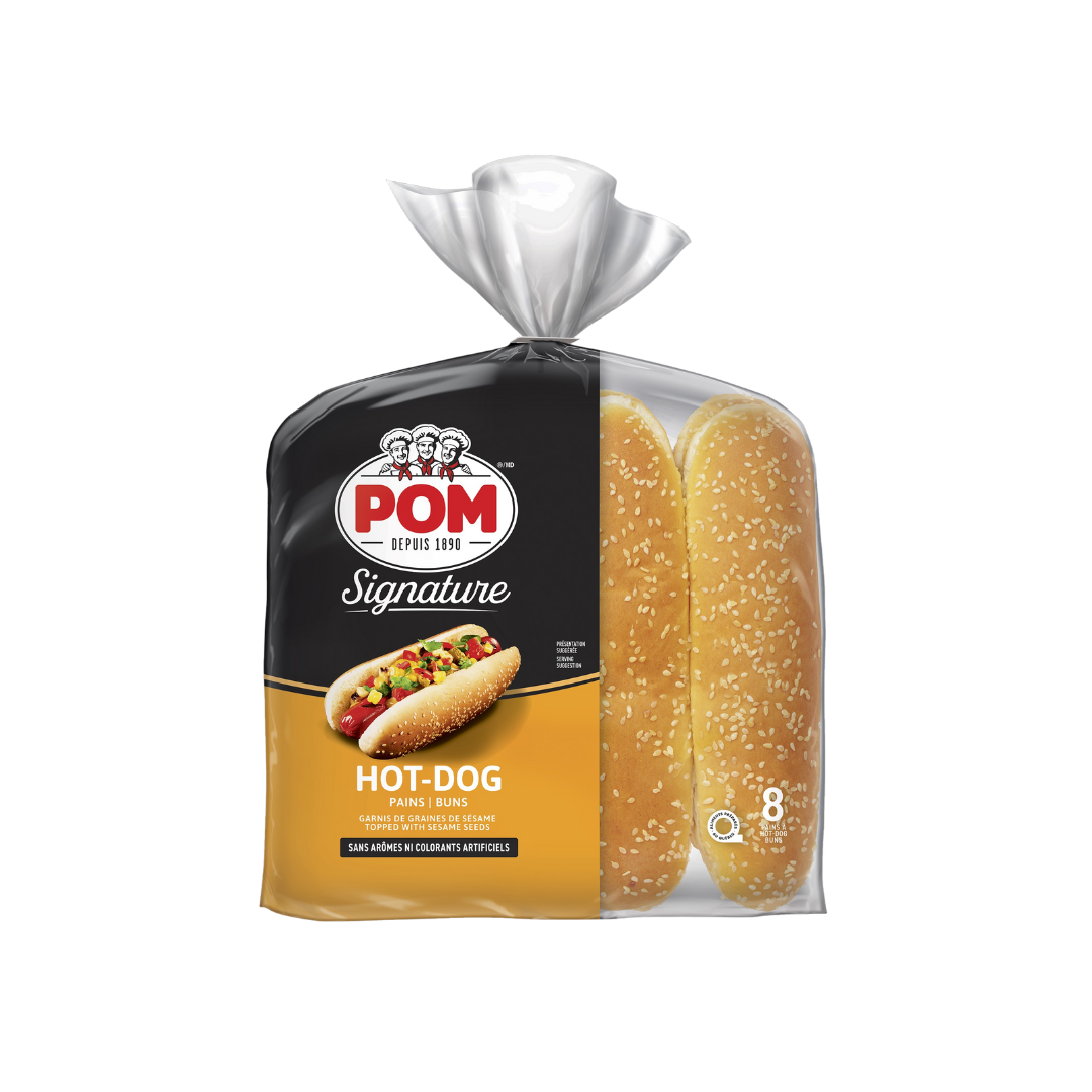 Pains hot dog vapeur sésame 7''