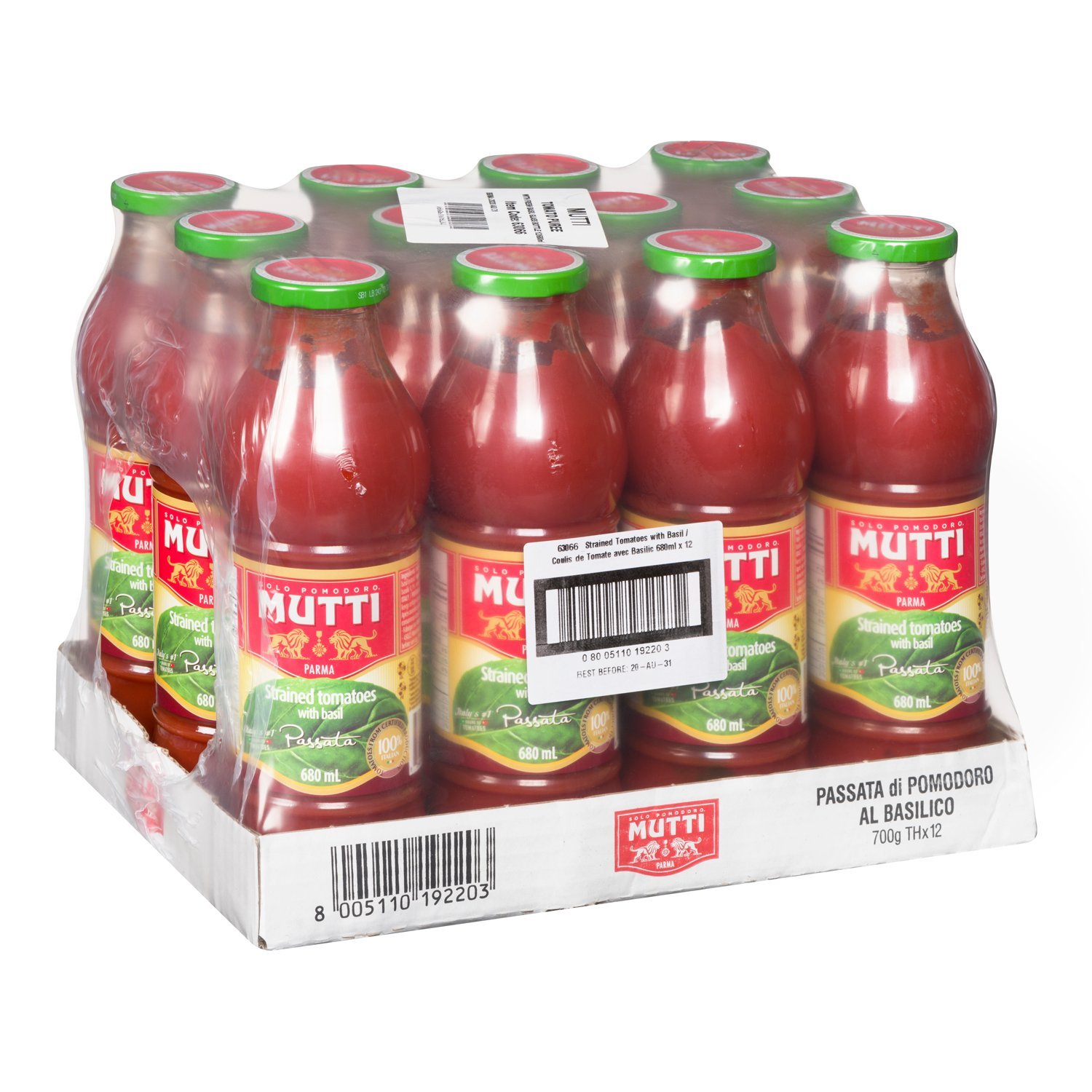 Strained Tomatoes with Basil  680 ml