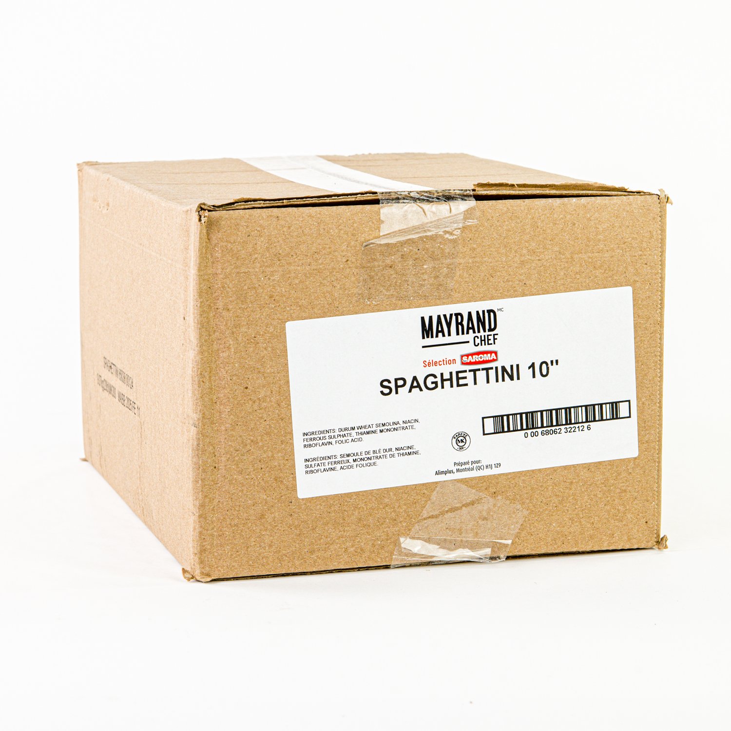 10'' Spaghettini Pasta 20 lb
