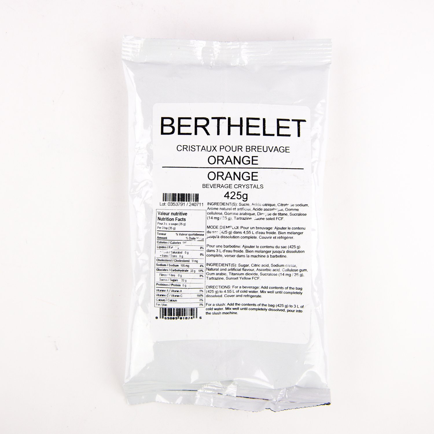 Orange Beverage Crystals 425 g