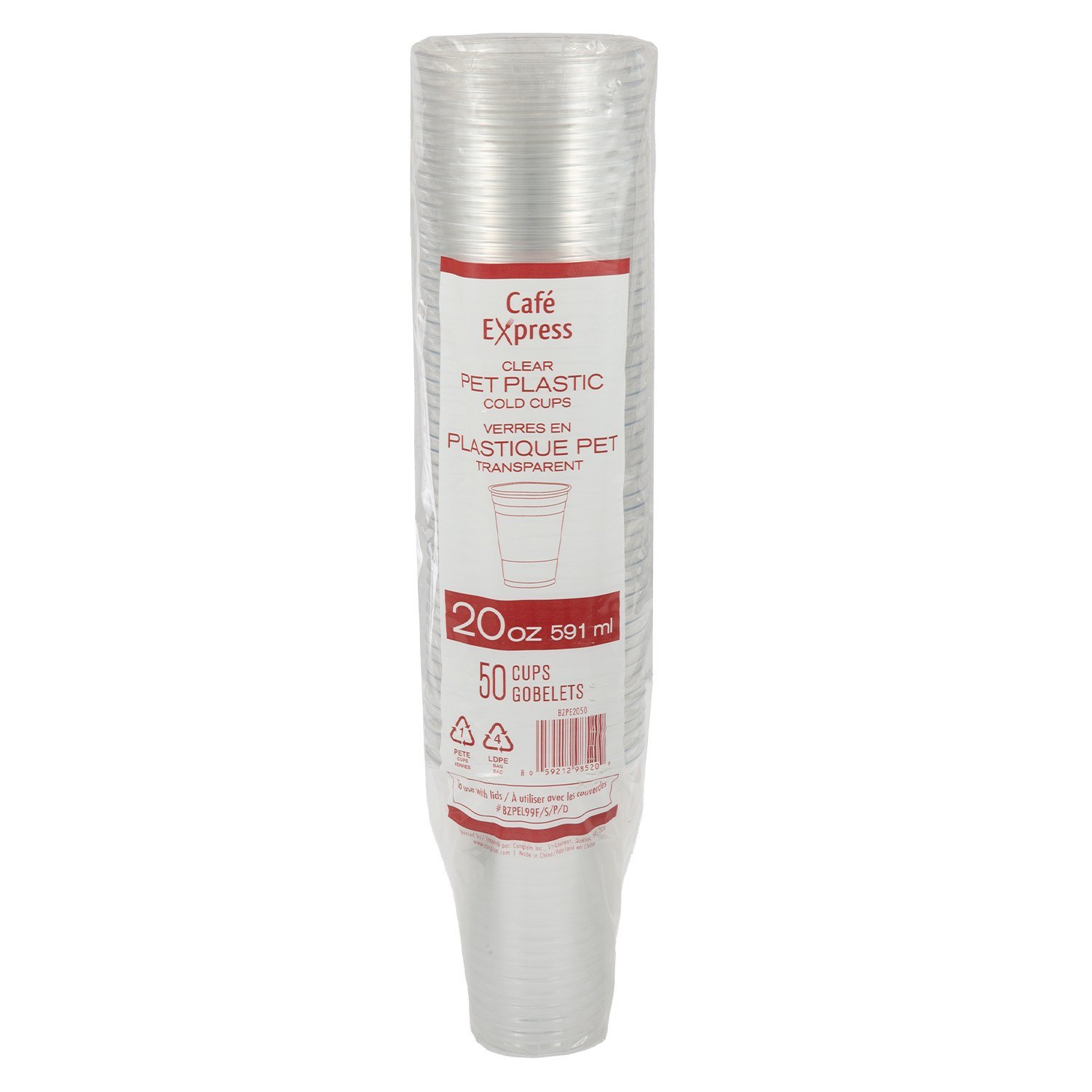 PET Plastic Glass 20 oz x50