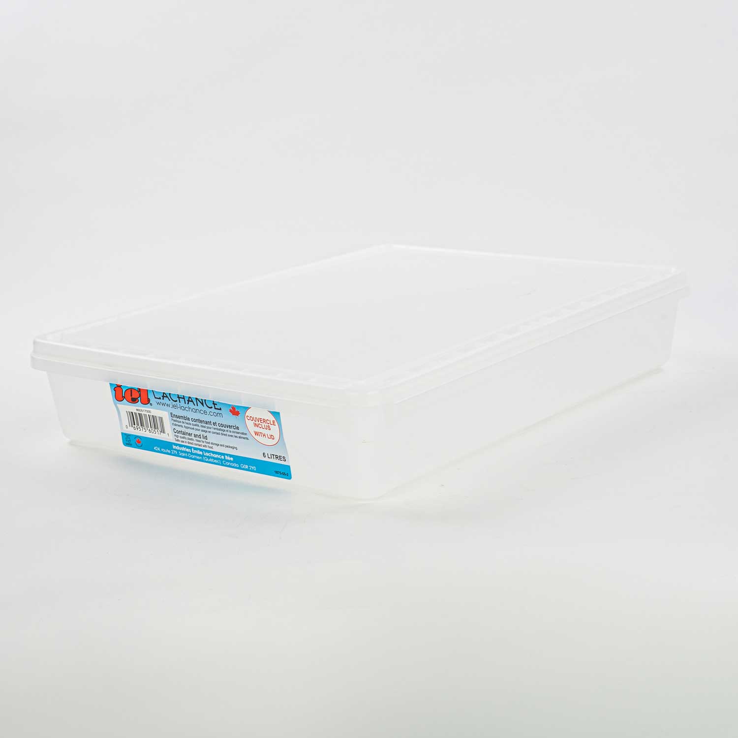 Rectangular Container with Lid 6 L
