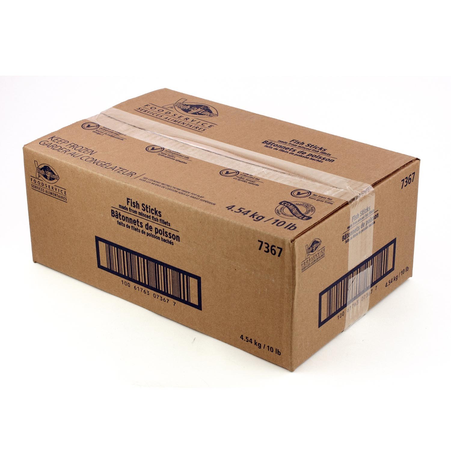 Frozen Breaded Pollock Sticks 10 lb-secondary-image